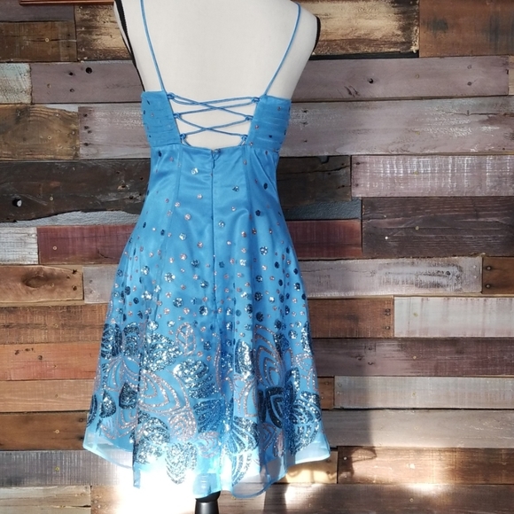 Morgan & Co Blue dress - Picture 5 of 6